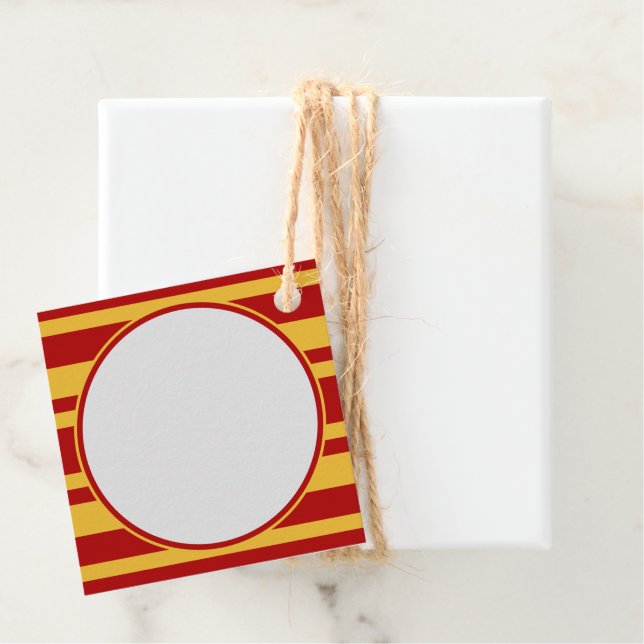 Wizard Red und Gold Blank Diamond Geschenkanhänger (Beispiel)