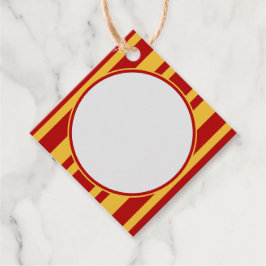 Wizard Red und Gold Blank Diamond Geschenkanhänger