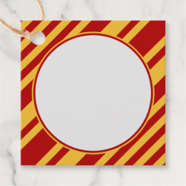 Wizard Rot und Gold Blank Square Geschenkanhänger