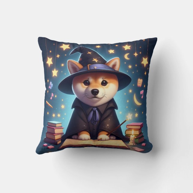 Wizard Shiba Inu Pillow Kissen (Rückseite)