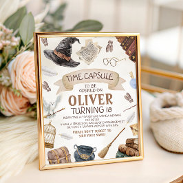 Wizard Time Capsule Sign Sockelschild