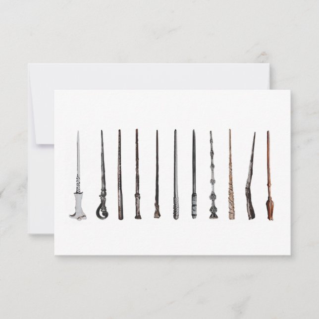 Wizard Wands  Dankeskarte (Vorderseite)