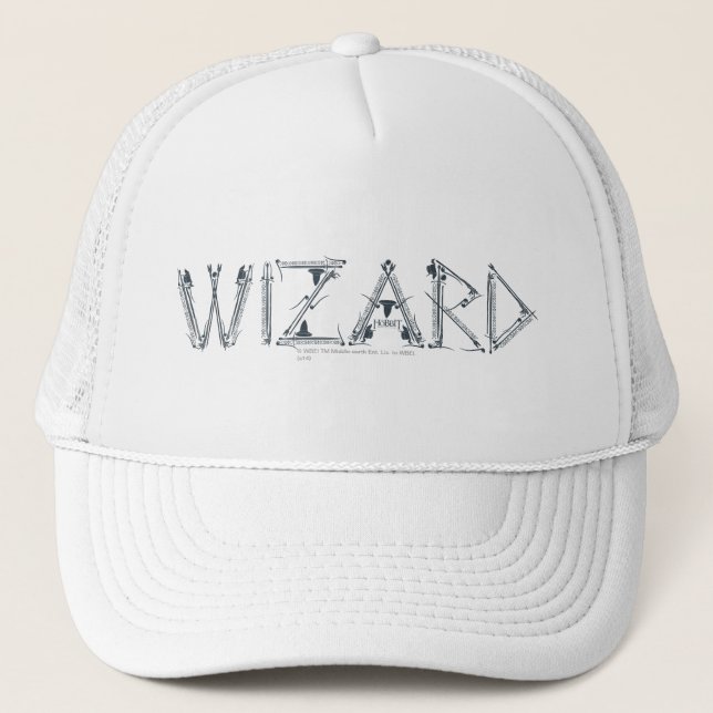 Wizard Weapon Collage Truckerkappe (Vorderseite)
