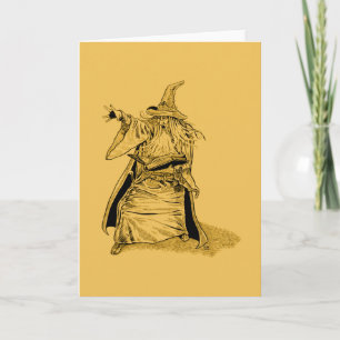 wizard with pointed hat  karte