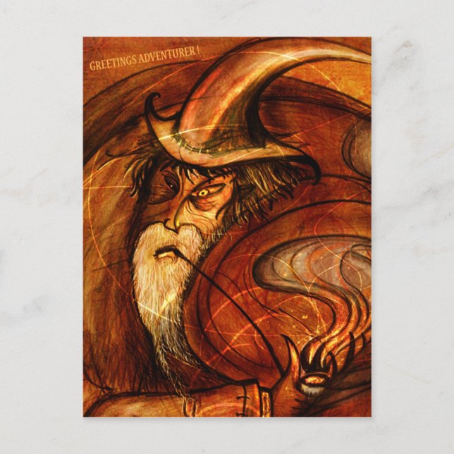 Wizard Wünsche Postkarte (Vorderseite)