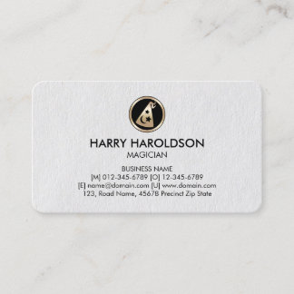 Wizards Hat Icon Magician Business Card Visitenkarte