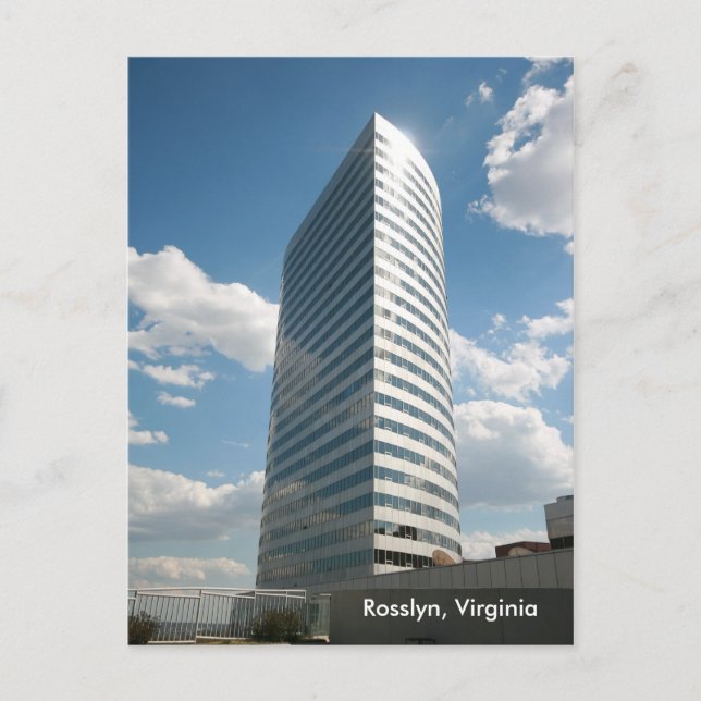 WJLA-TV-Gebäude in Rosslyn, Virginia Postkarte (Vorderseite)