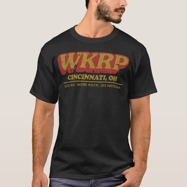 WKRP CINCINNATI 1530 AM retro girl T-Shirt (Vorderseite)