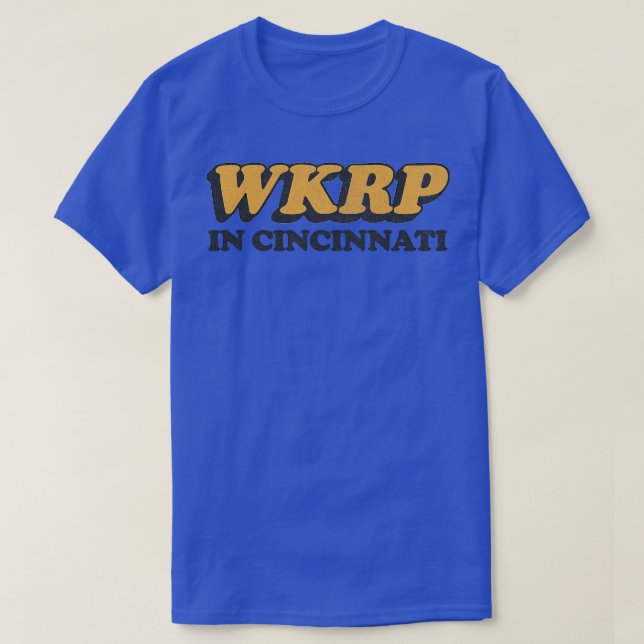 WKRP in Cincinnati VintageStyle verblichenes Tribu T-Shirt (Design vorne)