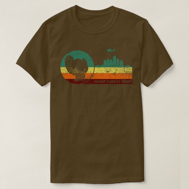 Wkrp Türkei Drop Vintag Retro Style T-Shirt (Design vorne)