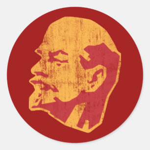 Wladimir Lenin cccp Porträt Runder Aufkleber