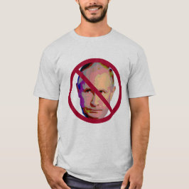 Wladimir Putin darf nicht roten Kreis und Schrägst T-Shirt
