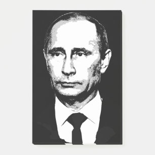 Wladimir Putin Gesicht Post-it Klebezettel