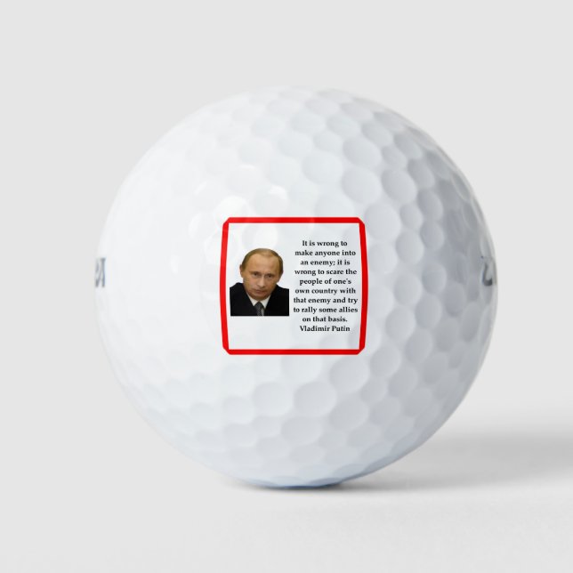 Wladimir Putin Golfball (Vorderseite)