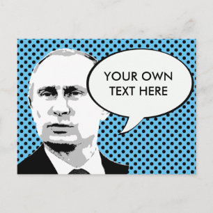 Wladimir Putin - - Internationaler Führer -.png Postkarte