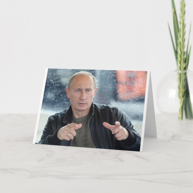Wladimir Putin Karte (Vorderseite)