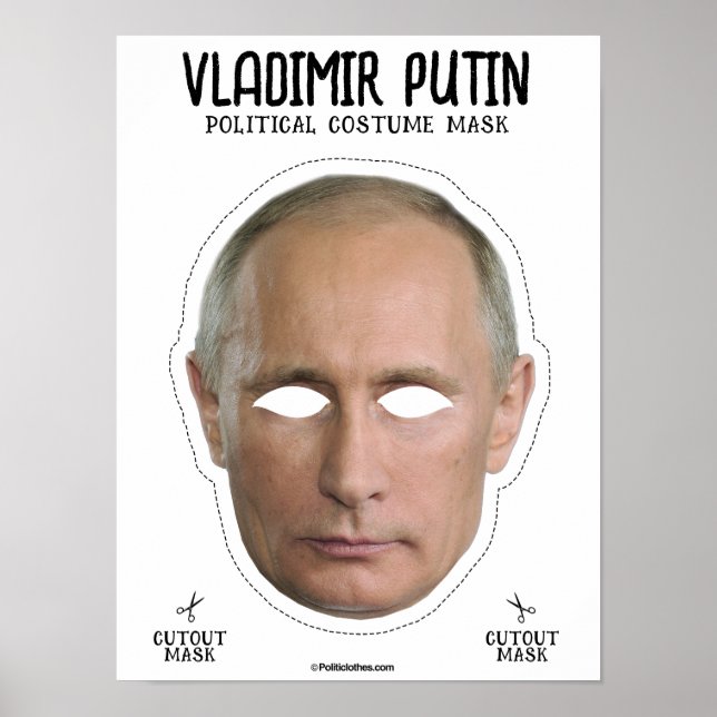 Wladimir Putin Kostümmaske Poster (Vorne)
