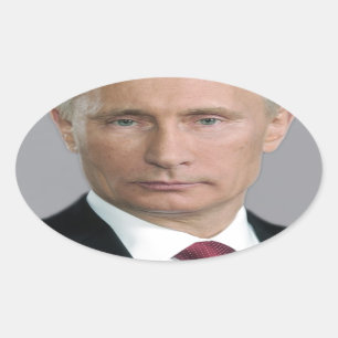 Wladimir Putin Ovaler Aufkleber