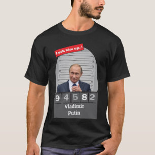 Wladimir Putin Satirisch Mugshot Fun lockt ihn auf T-Shirt