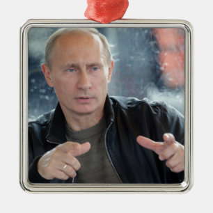 Wladimir Putin Silbernes Ornament