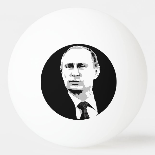 Wladimir Putin Tischtennisball (Vorderseite)