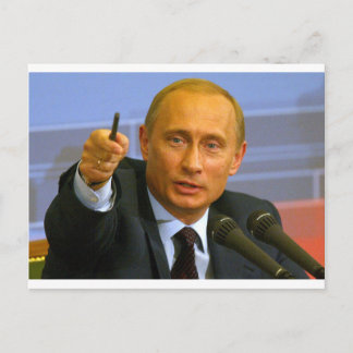 Wladimir Putin will, diesem Mann einen Keks zu geb Postkarte