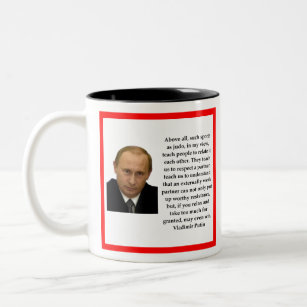 Wladimir Putin Zweifarbige Tasse