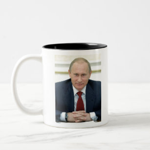 Wladimir Putin Zweifarbige Tasse