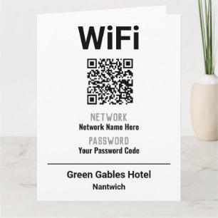 WLAN-Anleitung mit QR-Code Karte