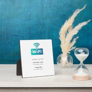 WLAN-Netzwerk mit eigener Marke Connect Modern Whi Fotoplatte