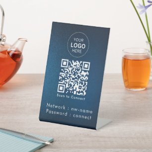 WLAN-Netzwerk   QR-Code scannen, um sich mit dem I Sockelschild