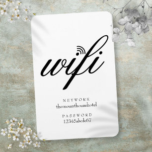 WLAN-Netzwerk und Passwort-Schild Magnet