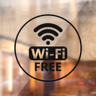 WLAN-Netzwerkzugang QR-Code-Passwortanzeige Fensteraufkleber