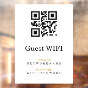WLAN-Passwort QR-Code-Scan zum Verbinden Fensteraufkleber