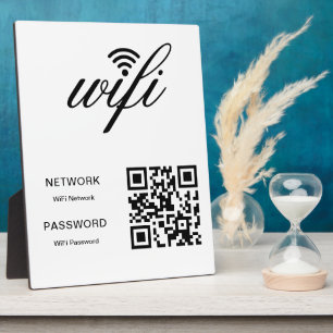WLAN-QR-Code für benutzerdefinierte Markenbezeichn Fotoplatte