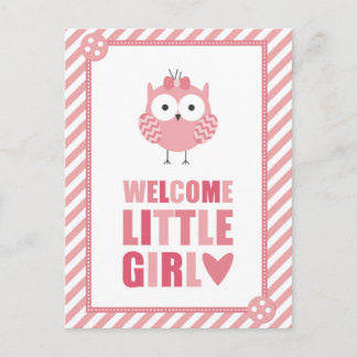 WLCOME LITTLE GIRL POSTKARTE