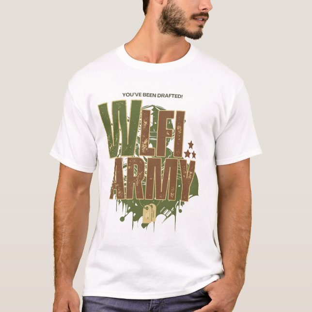 WLFI Army Camouflage Streetwear for Wealth Warrior T-Shirt (Vorderseite)