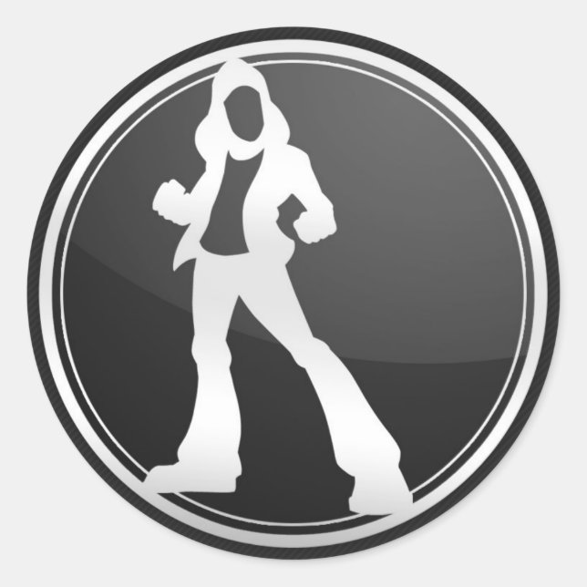 WLHQ-Logo-Aufkleber Runder Aufkleber (Vorderseite)