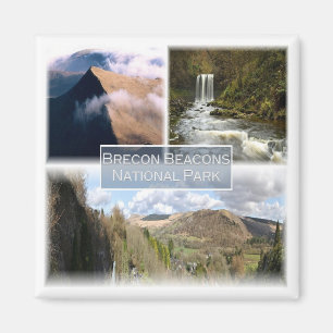 WLS005 BRECON BEACONS NATIONAL PARK, Wales, Kühlsc Magnet