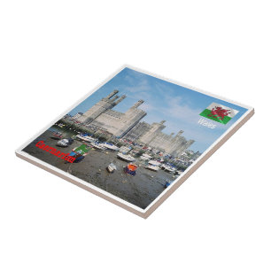 WLS018 CAERNARFON CASTLE, Wales, Europa, Fliese