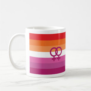 WLW Lesben-Stolz-Flagge (Sonnenuntergang) Kaffeetasse