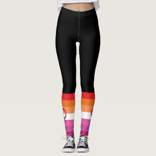 WLW Lesben-Stolz-Flagge (Sonnenuntergang) Leggings