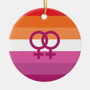 WLW-Lesbenstolzflagge Keramik Ornament