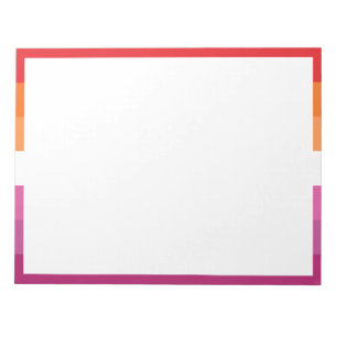 WLW-Lesbenstolzflagge Notizblock