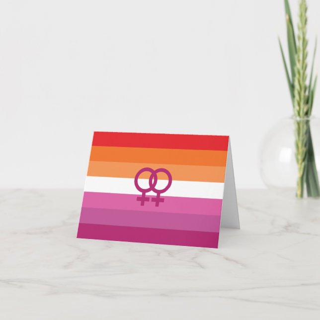 WLW Lesbische Flagge Ankündigung (Vorderseite)