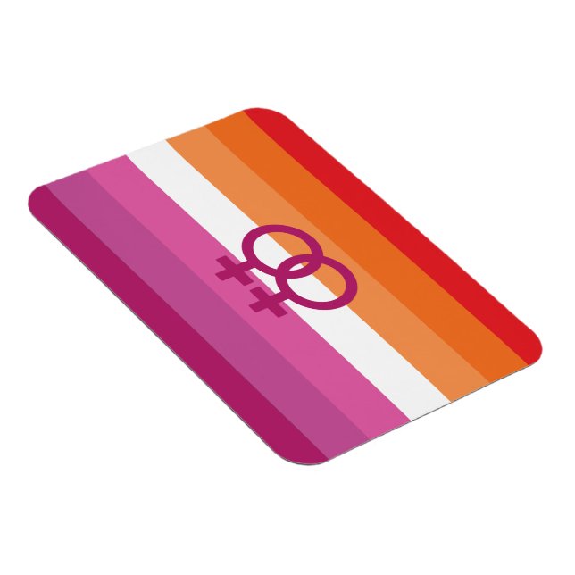 WLW Lesbische Flagge Magnet (Rechte Seite)