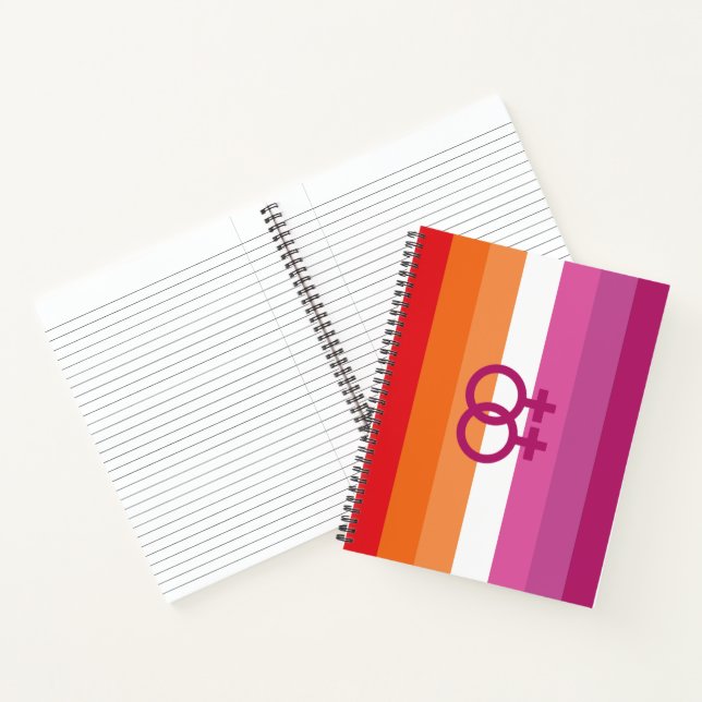 WLW Lesbische Flagge Notizbuch (Innenseite)