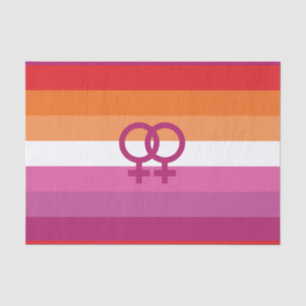 WLW Lesbische Flagge Seidenpapier