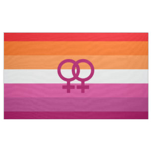 WLW Lesbische Flagge (Sunset) Stoff