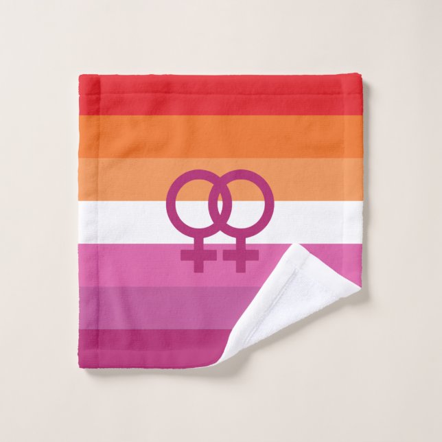 WLW Lesbische Flagge Waschlappen (Waschlappen)